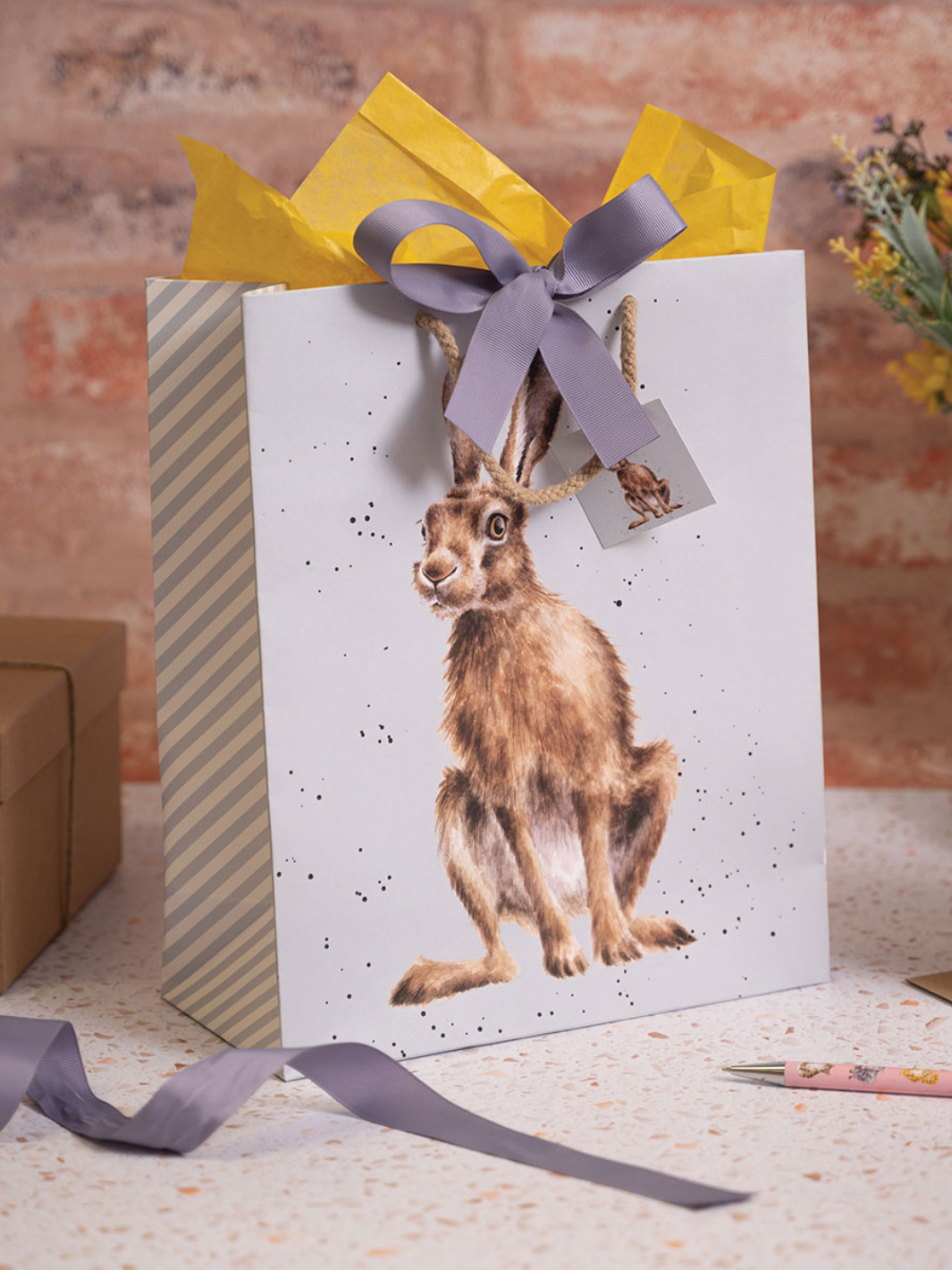 Golden Hour Hare Large Gift Bag