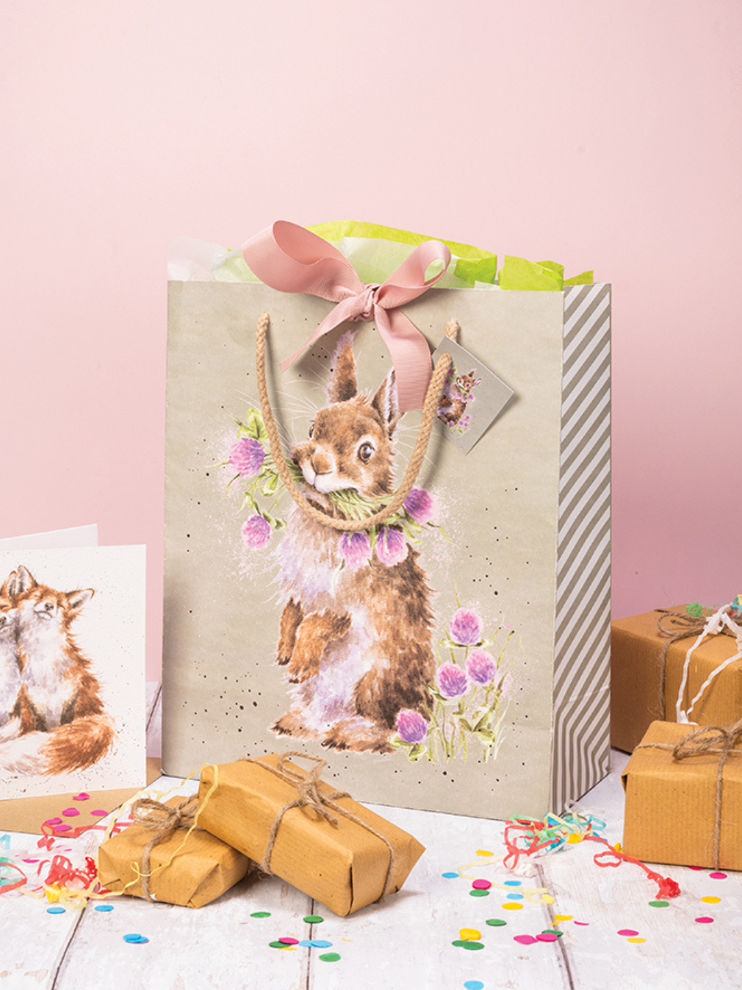 Head Clover Heels Rabbit Large Gift Bag